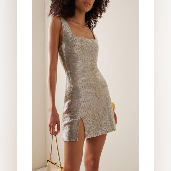 Silver Staud Beaded Le Sable Dress - Picture 6 of 12